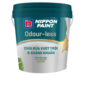 Sơn nội thất Nippon Odour-less Chùi Rửa Vượt Trội và Kháng Khuẩn 5L